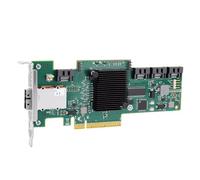 ASHATA LSI SAS 9212-4i4e PCIe 2.0 X8 6Gbps SAS HBA Controller 8 Porte con 4 Interne 4 Esterne SFF-8088 per Espansione di Archiviazione del Server