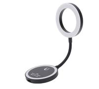 ASHATA Luce per Selfie a LED, Luce Magnetica per Telefono, Anello Luminoso a Vibrazione da 360 Gradi, di Riempimento per Fotografia, Anello Luminoso per Selfie Dimmerabile 2500-6000K