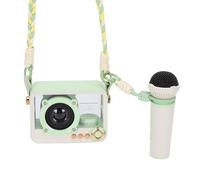 ASHATA Macchina Karaoke per Bambini, Mini Macchina Karaoke con Microfoni Wireless e Altoparlante Bluetooth Portatile, Migliori Regali per Ragazze e Ragazzi Dai 3 Ai 12 Anni (GREEN)