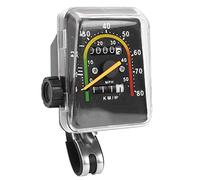 ASHATA Mechanical Bike Odometer Cycling Speedometer No Battery Needed | Contachilometri montato su ruota, misurazione precisa, struttura robusta, manopola di ripristino, adatto per biciclette da