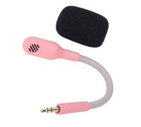 ASHATA MIC -Sostituzione e Trasparente Microfono di Sostituzione della Riduzione del Kit OFC Core 3,5 Mm -plug per Gioco Wireless headset (PINK)