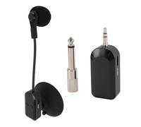 ASHATA Microfonico per Strumenti Wireless 2.4G, Microfono per Strumenti con Ventosa, per Chitarra, Violino, Fisarmonica, Violoncello, Cetra, Liuto, Performance Sul Palco
