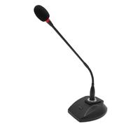 ASHATA Microfono a Ciottoli di Collo di Cigno, Microfono Desktop XLR, Micoschi di Coccole Regolabile a 360 Gradi, Microfono di Coccole con Base per Lezioni Conferenze Video Riunioni