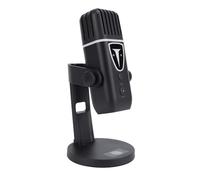 ASHATA Microfono a Condensatore Microfono da Gioco USB con Chip HiFi, Streaming Live Studio PC Microfono Ruota Chiave Guadagno, Supporto Luce Ambientale per la Registrazione di Giochi