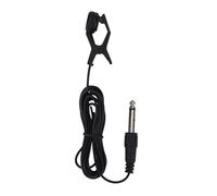 ASHATA Microfono a Contatto Pickup Portatile con Clip Pick Up Vocale per Strumenti Accordatori, Chitarra Violino Mandolino, Cavo da 90 Pollici con Interfaccia da 6,35 Mm