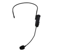 ASHATA Microfono con Cuffia Wireless, Microfono con Cuffia Wireless UHF 2.4G, Portatile con Spina da 3,5 Mm 6,35 Mm per Guida Turistica Didattica Fitness Altoparlante (1 per 1)