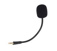 ASHATA Microfono da gioco di ricambio per Barracuda X, microfono plug and play da 3,5 mm con rotazione a 360 gradi e tappo in spugna, asta staccabile con spina placcata oro per un suono migliorato
