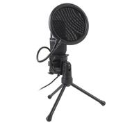 ASHATA Microfono da Gioco USB, Microfono a Condensatore RGB con Supporto per Treppiede, per PC Desktop Cablato per lo Streaming di Podcast Studio