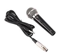 ASHATA Microfono Dinamico, Professionale Microfono Vocale Dinamico Cablato, Microfono Portatile da 6,5 mm Microfono con Cavo da 5 m con Clear Voice per Karaoke/Voce/Conferenze