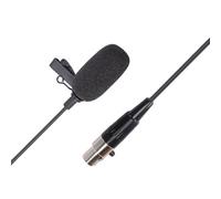 ASHATA Microfono Lavalier da Bavero, Microfono a Condensatore a con Cavo XLR a 4 Pin per di Trasmissione Wireless da Cintura, Altoparlanti per Spettacoli Teatrali Emittenti