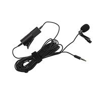 ASHATA Microfono Lavalier, Microfono Lavalier Omnidirezionale con Risvolto a Clip, Microfono con Risvolto a Mani Libere per Podcast, Registrazione, Smartphone, PC, Laptop (#1)