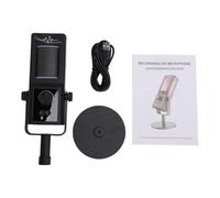 ASHATA Microfono RGB Plug and Play per registrazione dal vivo, con rapporto segnale/rumore di 27 dB, adatto per utenti di smartphone e computer