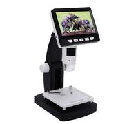 ASHATA Microscopio Digitale USB 4.3in 1000X con 8 Luci LED | Zoom da 50X a 1000X, ispezione di gioielli con monete, riparazione di circuiti stampati PCB, video fotografico 1080P