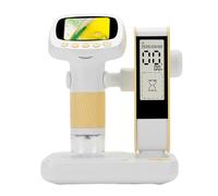 ASHATA Microscopio per bambini con schermo luminoso a LED da 2 pollici, portatile e portatile, per esplorazioni all'aperto, per bambini dai 3 agli 8 anni