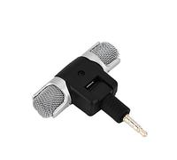 ASHATA Mini Microfono per Telefono Cellulare, Microfono con Spina da 3,5 Mm, Plug And Play, per Android, per, Tablet, Laptop e Altri Dispositivi con Jack da 3,5 Mm