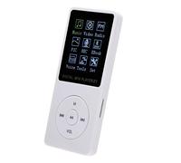 ASHATA Mini MP3 Portatile a 3 Colori con Schermo a Colori TFT, Lettore Musicale MP3 USB2.0, per Gli Amici(White)