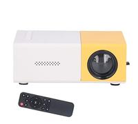 ASHATA Mini Proiettore, Proiettore Portatile HD 1080P, Proiettore a Schermo Grande da 24 a 60 Pollici, Altoparlanti Integrati, Luce a LED per Film Home Theater All'aperto (Spina UE)