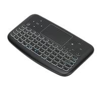 ASHATA Mini Tastiera, Tastiera Wireless Nera, Leggera per TV Box