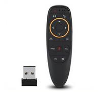 ASHATA Mini Tastiera Wireless Air Mouse, 2.4G Wireless Voice Airmouse Airmaus Telecomando Keyboard, Telecomando Portatile Air Mouse Keyboard con Giroscopio per TV/Set-Top Box/PC Nero