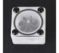 ASHATA Misuratore di Portata G1 / 4, Indicatore Misura Flusso Acqua Pom + Acrilico, Display per Flussometro 2 Vie / 3 Vie con Guarnizione in Silicone per Sistema di Raffreddamento ad Acqua PC(3 Vie)