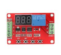 ASHATA Modulo Comparatore di Tensione Finestra Digitale DVB01 Rosso 0 100 V CC Display di Misurazione della Tensione con Funzioni di Ritardo, Tester di Automobilistico 12 V 24, Limite Superiore (24V)