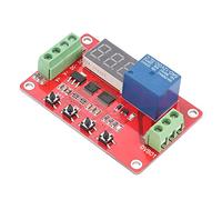 ASHATA Modulo Comparatore di Tensione Finestra Digitale DVB01 Rosso 0 100 V CC Display di Misurazione della Tensione con Funzioni di Ritardo, Tester di Automobilistico 12 V 24, Limite Superiore (12V)