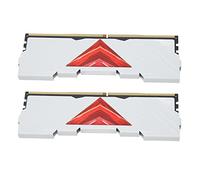 ASHATA Modulo di Memoria Desktop da 2 Pezzi, RAM DDR4 da 8 GB 3200 MHz, RAM da Gioco in Lega di Alluminio con Larghezza di Banda 25600 per L'aggiornamento del Telaio del Computer (Bianco)