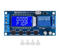 ASHATA Modulo relè con Ritardo temporale, 5V 12V 24V Modulo relè con Ritardo temporale Ritardo spegnimento Timer Ciclo 0,01 s-9999 min con Display LCD, Scheda Controller Ritardo 0,01 s-9999 min
