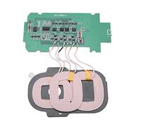 ASHATA Modulo trasmettitore di ricarica wireless fai-da-te Modulo ultrasottile a 3 bobine Modulo trasmettitore di ricarica wireless Caricabatterie bobina,standard QI,plug and play,5V 2A predefinito