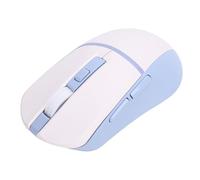 ASHATA Mouse da Gioco Wireless, Tecnologia di Trasmissione a 3 GHz in modalità 3 Cablati BT5.3 RGB Mouse Ottico con 6 Pulsanti Programmabili 7200 Dpi, per Tablet per Laptop per PC (Blu bianco)