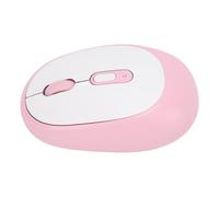 ASHATA Mouse ottico silenzioso 2,4 G, portatile, wireless, con ricevitore USB, per PC portatile, Soft Click, XP OS X 10.4, (rosa)