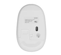 ASHATA Mouse ottico wireless portatile 2,4 G, morbido, per uso in viaggio e ufficio, dimensioni compatte (bianco)