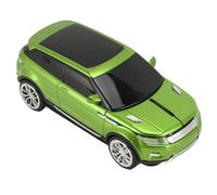 ASHATA Mouse per Auto Sportive, modalità di Sospensione del Mouse Wireless a Forma di Auto 3D Ergonomico con Ricevitore USB per PC (GREEN)