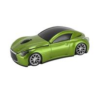 ASHATA Mouse per Computer Wireless a Forma di Auto, Mouse Wireless 2.4G, Mouse da Gioco Wireless con Ricevitore USB, 1600 DPI, Mouse Wireless per Auto per PC, Computer, Laptop (Green)
