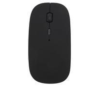 ASHATA Mouse wireless Dual Mode, clic silenziosi, ricaricabile, ampia compatibilità, plug and play, design ergonomico, 3 DPI regolabile, per laptop, desktop, tablet, smartphone (nero)