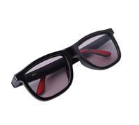 ASHATA Occhiali AI Intelligenti, Occhiali da Sole Intelligenti Bluetooth 5.4 Microfono Integrato, Riduzione del Rumore, Suono Surround 3D, Anti Luce Blu, Lenti Elettrocromiche, Tasto + (rosso)