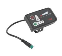 ASHATA Pannello Display LED 5P, Misuratore Impermeabile 22,2 Mm Supporto per Manubrio per Monitoraggio Dati Bici Elettrica (48V)