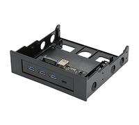 ASHATA Pannello Frontale USB 3.0, Hub Multifunzione Tipo C + Porta USB 3.0, velocità di Trasmissione 5 Gbps, Scheda di Espansione per PC per Case del Computer