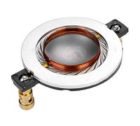 ASHATA Pellicola per altoparlanti audio da 34,4 mm, 8 Ohm, super tweeter, bobina vocale, pellicola piatta in titanio con morsettiera, accessorio di ricambio audio fai da te per sistema Home Theater