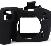 ASHATA Per Custodia Per Fotocamera D7200, Copertura in Silicone Per Accessori D7200, Custodia Protettiva in Silicone della Telecamera Non Slip Testurizzata Morbida (BLACK)