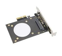 ASHATA PH46 PCIe X4 a Scheda Riser Nvme Scheda di Espansione SSD Design Cavo, Buona Dissipazione del Calore, Supporto Scheda Adattatore U2 Nvme SSD per Computer PC Win e