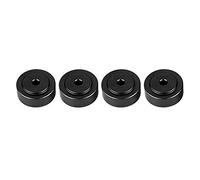 ASHATA Piede di Isolamento, Piedini per Amplificatore per ammortizzatori in Lega di Alluminio 4PCS 20 * 8mm Piedi per Suono Avvolgente Sereo.(Nero)