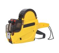 ASHATA Pistola per Etichette a 2 Linee da 10 Bit con Kit per Etichette, Pistola per Etichette per Prezzi, Pistola per Adesivi per Prezzi, Macchina per Etichettatura di Adesivi,