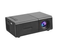 ASHATA Proiettore compatto, Proiettore di film LED portatile con keystone verticale automatico, Proiettore wireless 4K HD 1080P con altoparlante stereo telecomando per film domestico all'aperto (UE)