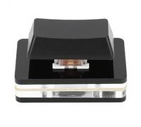 ASHATA Pulsante USB Tastiera Singola, Tastiera USB Personalizzata Plug e Riproduci ACRYLIC Multifunzionale ABB RGB 1 per Office (BLACK)