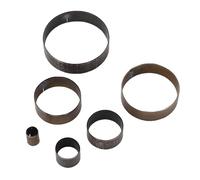 ASHATA Punch di Foro in Pelle Die Rotonde, Foro 6 Pcs Punch Cavo 5 10 15 20 25 30 Mm Circle in Lega di Taglio in Acciaio Dies Taglie di Cuoio Set di Buchi di Pelle per le Cinture