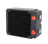 ASHATA Radiatore Computer,Radiatore del Rame Raffreddamento Ad Acqua del Computer Dissipatore di Calore per PC a 3 Strati 12 Tubi 120mm G1/4,Dissipatore di Calore per PC