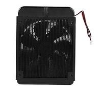 ASHATA Radiatore di Raffreddamento Acqua CPU, Radiatore in Alluminio G1 / 4 Scambiatore Calore Computer Scaldacollo 18 Tubi con Ventola per PC Sistema di Raffreddamento ad Acqua (120mm)