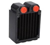 ASHATA Radiatore di Raffreddamento in Rame Radiatore Efficiente con Alette in Rame Raffreddato Ad Acqua da 45 Mm per Raffreddamento a Liquido PC, Viti Libere, Adatto per Installazione con Ventola da