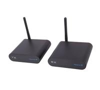 ASHATA Ricevitore Trasmettitore AV, Mittente AV Audio Video Wireless da 2,4 GHz 8 Canali, Supporto Formato PAL NTSC, Trasmissione 300M, Configurazione Plug and Play (Spina europea)